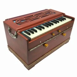 Harmonium Double Reeds 32 English Keys - Red 