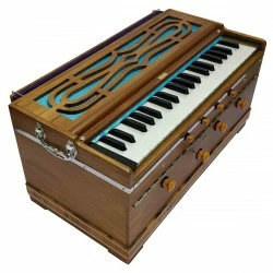 Harmonium Double Reed, 39 English Keys - Teak 